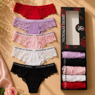 VİCTORİA SECRET ÇİFT DANTEL STRİNG KÜLOT 5Lİ