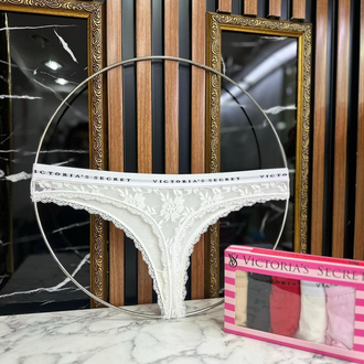 VİCTORİA SECRET ARKASI FULL DANTEL STRİNG KÜLOT 5Lİ