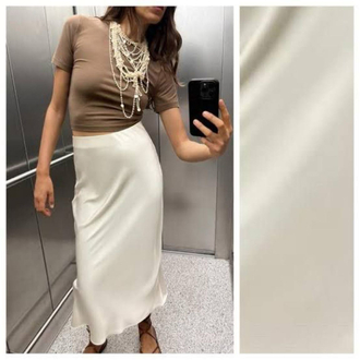 Zara saten etek