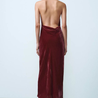 Zara kadife elbise
