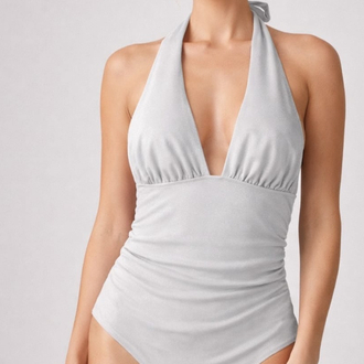 Bershka simli gri body/mayo