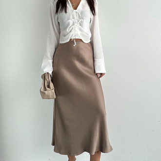 Zara saten etek