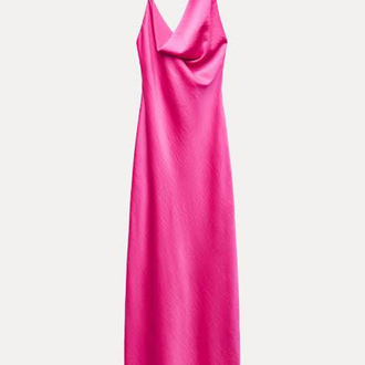 Zara saten elbise