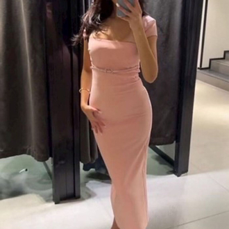 Zara Pudra Elbise