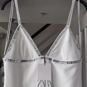 Zara Beyaz Elbise