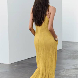 Zara sarı elbise