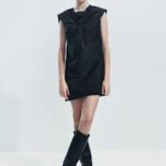 Zara Siyah Mini Elbise