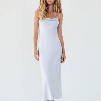 Zara saten elbise