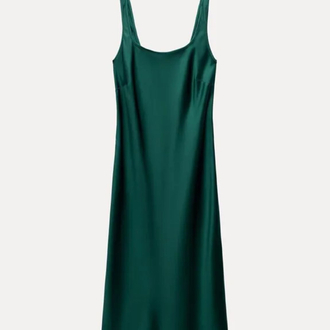Zara saten elbise 