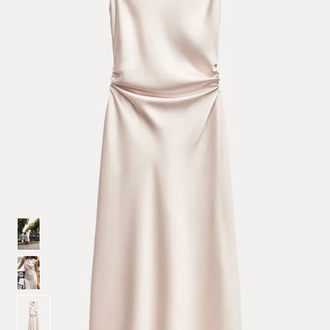 Zara saten elbise