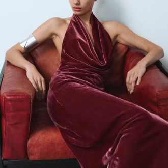 Zara kadife elbise