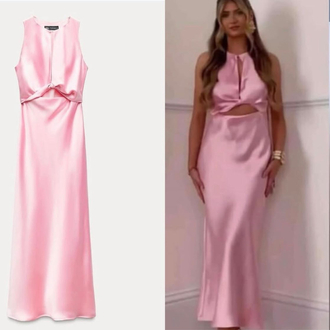 Zara pembe elbise
