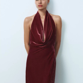 Zara kadife elbise