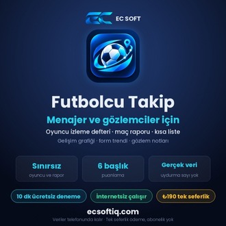 Futbolcu Takip — Menajer ve Gözlemciler İçin Oyuncu İzleme Defteri | Android
