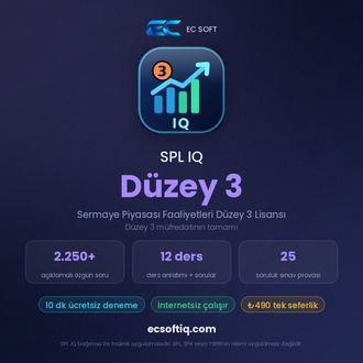 SPL IQ Düzey 3 — Sermaye Piyasası Faaliyetleri Düzey 3 Lisansı sınavına hazırlık (Android)