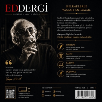 EDDERGİ| YAŞAR KEMAL| SAYI: 1
