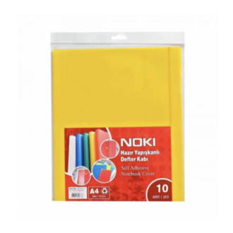 NOKİ A4 HAZIR DEFTER KABI SARI 10 LU 60163-10