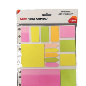 Yapışkanlı Not Kağıdı Seti Memo Combo7 12707
