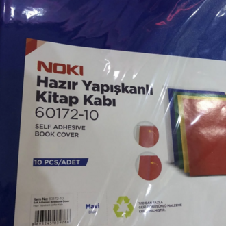 NOKİ HAZIR YAPIŞKANLI KİTAP KABI A4 10 LU MAVİ