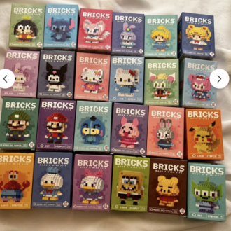 Bricks Mini Blok Yapı Taşı Yapboz sürpriz kutu 1 adet