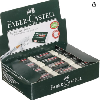 Faber-Castell Sınav Silgisi 24 lü Beyaz