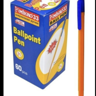  Mikro 33 Ball Pen Kırmızı - Mavi - Siyah Tükenmez Kalem 60 Adet % 100 Orjinal