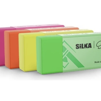 Silka Art3 Neon Orta Boy Silgi 2 ADET