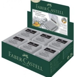 Faber-Castell Art Eraser 18 Adet Silgi Gri