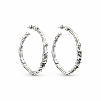 Silver Ysl halka küpe 