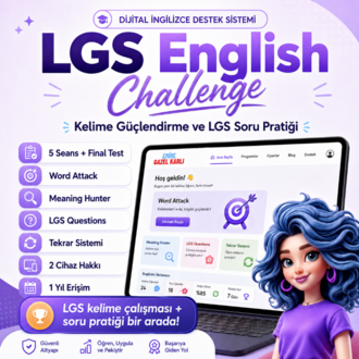 LGS English Challenge | Dijital İngilizce Destek Sistemi