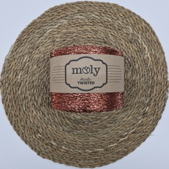 Moly Metalik Makrome İpi - Çanta, Supla ve Dekorasyon İçin Parlak Simli İplik