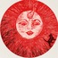 Blood Moon,  Art Print with Cuneiform 'Love', Love Charm