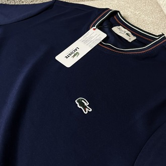 •İTHAL• Lacoste Premium Lacivert Basic T-shirt