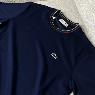 •İTHAL• Lacoste Premium Lacivert Basic T-shirt