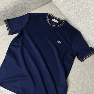 •İTHAL• Lacoste Premium Lacivert Basic T-shirt