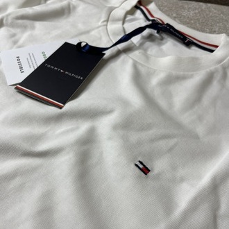 Tommy Hilfiger Beyaz Basic T-shirt
