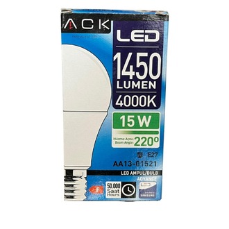 Ack Led Ampul 15 W E-27 4000k Ilıkbeyaz Işık - Aa13-01521