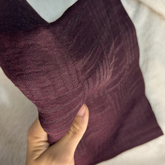 LÜKS KALİTE KİBRİT DESEN KOYU BORDO VE MÜRDÜM 