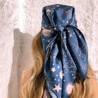 Eclipse Blue Maxi Bandana