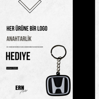 Kişiye Özel Plaka Anahtarlık / Araba Hediyesi /  Honda Type R Anahtarlık