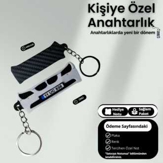 Kişiye Özel Plaka Anahtarlık / Araba Hediyesi / BMW E60 Anahtarlık