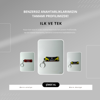 Kişiye Özel Plaka Anahtarlık / Araba Hediyesi /  Honda Type R Anahtarlık