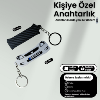 Kişiye Özel Plaka Anahtarlık / Araba Hediyesi / Honda Civic EK9 Anahtarlık