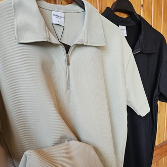 Marrakech Fermuar Detay Tshirt Yeşil