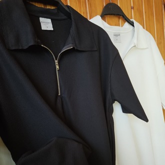 Marrakech Fermuar Detay Tshirt Siyah