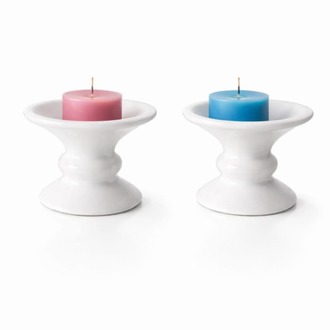 173818042026 2li olarak  mumluk  Çap 6cm Yük 4 cm (mum dahil değildir)
