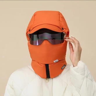 AR270831 1 adet Kış Sıcaklığı Kadın Polyester Fleece Şapka Entegre Şal ile, %100 Polyester