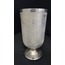 P084.837831 27cm Etan Metal Vazo Kararmaz Yuvarlak Ayaklı Zırh İşlemeli Howard Elliott 1 Adet