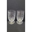 B83624 9,5cm 2'li Bohemia Kristal Cam Bardak Kahve Yanı Şeffaf Desenli