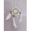B12931 Dream Catcher Düş Kapanı Tüylü Asmalık 8cm Çap El Yapım Dantel 1 Adet